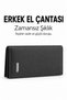 Black Men's Handbag Large Wallet with Phone Compartment, Card Holder and Hand Strap - 5