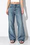 H92 Straight Cut Wide Leg Denim Trousers - 6