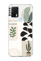 General Mobile Gm 21 Pro Compatible Leaf Cactus Banner Printed Transparent Phone Case
