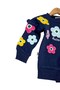 Girl's Winter 3-Yarn Threaded, Fleece-Lined, Daisy Embroidered Thick Tracksuit Set for Ages 2-3-4-5-6 - 3