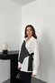 White Side-Tie Vest Shirt - White - 3