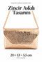 Women's Shoulder Bag with Chain Strap, Mini Evening Dress and Event Bag
