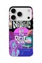 iPhone 18 Pro Compatible Neon Sunset Girl Printed Transparent Phone Case