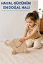 Wooden Elephant Toy Natural Handmade Paintable Educational Toy + 6-Piece Paint Set Gift - 2