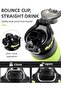 Leak proof Stainless Steel Water Bottle with Straw, Lid & Handle,750ML, Double Wall Vacuum Flask, Keeps Hot & Cold 6-12hrs, One-Hand Operation Lid, Safety Lock System - 3