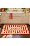 Aura Lemon Kitchen Concept Pattern Woven Base Decorative Carpet Auraplus136
