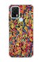 General Mobile Gm 21 Pro Compatible Colorful Mixed Line Printed Transparent Phone Case