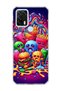 General Mobile Gm 21 Pro Compatible Neon Hamburger Potato Printed Transparent Phone Case