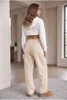 Women's Winter 3-Thread Fleece-Lined Baggy Leg Sweatpants - 2