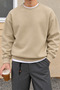 Men's 3 Thread Threaded Regular Fit Crew Neck Basic Sweatshirt - 2