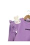 Girl's Winter 3-Yarn Threaded, Fleece-Lined, Rabbit Embroidered Thick Tracksuit Set for Ages 2-3-4-5-6 - 3