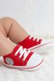 Baby Pink Canvas Sneakers White Toe Lace-Up Infant Baby First Step Shoes - 8