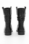 Genuine Floater Leather Black Bellows Short Heel Women's Boots - Zb2410 - 4