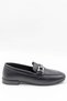 Genuine Leather Casual Shoes with Buckle Detail Ballerina Leather Vn26483100 K