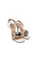 White Leather Front Strap Stone-Embellished Bridal Shoes