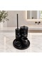 Toros Black Marble Bathroom Set, Toros Black Marble 7-Piece Bathroom Set with Metal Accessories - 3