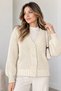 Buttoned Knitwear Cardigan N512 Ecru - 2