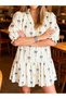 Rochie mini, mix culori - 3