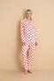 Mirano 9800 Şardonlu Soft Winter Buttoned Heart Patterned Women's Pajama Set - 2