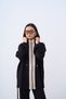 Women's Adjustable Waist Double Color Tracksuit Set Black - 3