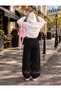 Pink Poetic Printed Embossed Oversize Hooded Sweet-Sweatpants Premium Set