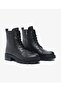 57802 Women's Genuine Leather Zippered Boots - 3