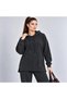 Women's Modal Pique Fabric Hooded Casual Top and Bottom Set Mta2580 - 3
