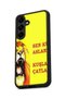 Samsung Galaxy S25 Plus Compatible Printed, Matte Black, Soft Silicone, Protective, Shock-Absorbing Cover, Case - 5