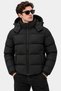 Men's Black Removable Hood Winter Puffer Coat - 3