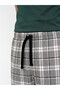 Esvab • Modern & Distinctive Checkered Embroidered Men's Pajama Bottoms - 3