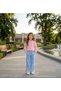 Girl's Spanish-Style Embroidered Jeans-Like Pants and Hooded Sweatshirt Set - 4