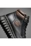 8575 black genuine leather comfort women's boot - 2
