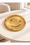 6-Piece Metal Plated Gold Tea Plate - 2