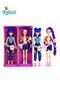 Fashion Music Doll Set for Girls, 2 PCS Stylish Fashion Dolls with Toy Guitars, Colourful Hair, Trendy Outfits and Movable Joints, Rock Star Singer Pretend Play Dolls
