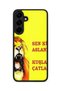 Samsung Galaxy S25 Plus Compatible Printed, Matte Black, Soft Silicone, Protective, Shock-Absorbing Cover, Case