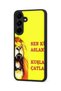 Samsung Galaxy S25 Plus Compatible Printed, Matte Black, Soft Silicone, Protective, Shock-Absorbing Cover, Case - 3