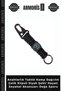 Keychain Tactical Camping Mountaineering Black with Steel Clip City Life Travel Accessory Nature Sport