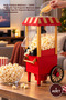 1 popcorn maker - 1200w oil-free home popcorn machine, retro red tpm-01 popcorn machine