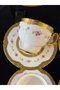 Porcelain Gilded Coffee Cup Set for 6 People 90 ml - 2