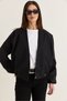 Women's Black Double Breasted Collar Pocket Detailed Lined Elastic Wrap Closure Short Trench Coat 2845 60286507 - 7