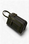 Veyron Model Genuine Leather Unisex Handbag 3-Compartment Zippered Organizer Bag