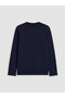 Vizyon New Season Navy Blue New Year's Themed Men's Pajama Top - 7