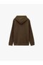 Şardonlu Uzun Kollu Basic Kapşonlu Sweatshirt - 2