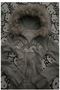 Gray Melange Holister Fur Detailed Y2K Crop Cardigan