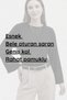 White Crew Neck Fitted Waist 97% Cotton Long Sleeve Blouse - 4