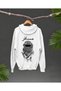 Palestinian Themed Kefiye Patterned Oversized Hooded Sweatshirt
