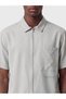 Özmarka New Season Gray Loose Fit Gabardine Men's Shirt - 3