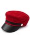 Women's Winter Suede Newsboy Captain Hat - 3