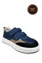 Boys' Casual Shoes – Multi-Colored (Navy Blue-Grey) Genuine Leather - 6