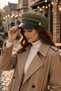 Women's Winter Suede Newsboy Captain Hat - 4